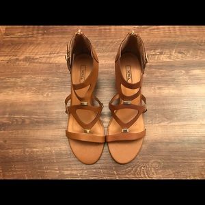 Brown Wedge Sandals